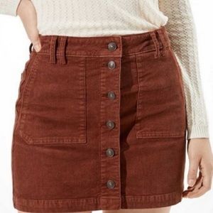 American Eagle Outfitter stretch corduroy skirt
